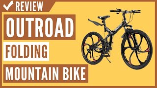 Outroad Folding Mountain Bike 6Spoke 21Speed 26inch Review [upl. by Stoat]