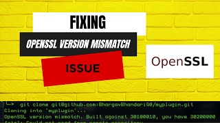 OpenSSL version mismatch issue on MacOS A Quick Fix Guide [upl. by Roxi]