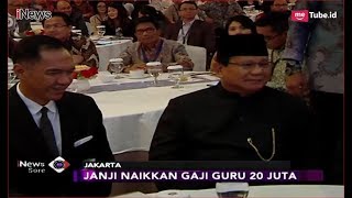 Gaji Guru Naik Menjadi Rp20 Juta Prabowo Uang dari Mana  iNews Sore 2511 [upl. by Nevlin]