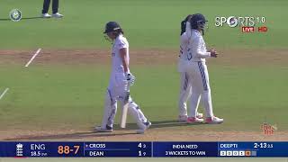 Ind w vs eng w test Day3 highlights India win a match Dipti Sharma 9wickets [upl. by Gnot]