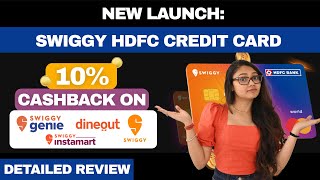 Swiggy HDFC Credit Card Review 10 Cashback on Swiggy [upl. by Rutra166]