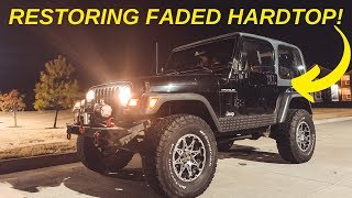 HOW TO RESTORE FADED HARD TOP CHEAP AND FAST [upl. by Alburga]