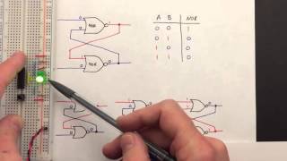 CMOS SR Flip Flop Using NOR Gates Circuit Rules Working Implementation amp Truth Table [upl. by Noswad]