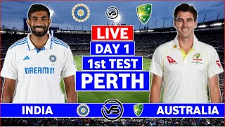 India vs Australia 1st Test Day 1 Live Scores  IND vs AUS 1st Test Live Commentary  India Bowling [upl. by Otero]