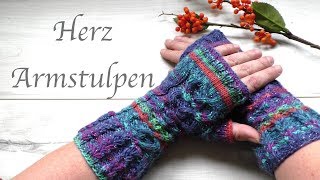 Teil 4 Armstulpen beenden und elastisch abketten  Armstulpen stricken [upl. by Dorion706]