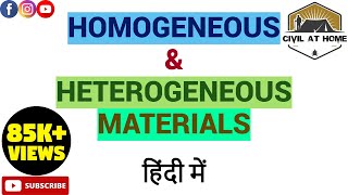 Homogeneous amp Heterogeneous in Hindi  Definition of Homogeneous amp Heterogeneous  Civil at home [upl. by Sitnik]