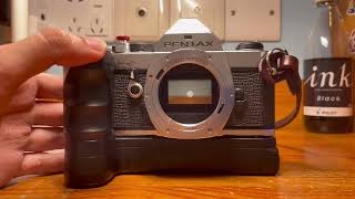 Pentax MX Motor Drive Winder speed test [upl. by Loferski]