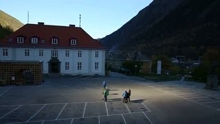 Norwegians use giant mirrors to reflect sunlight into town square [upl. by Screens]