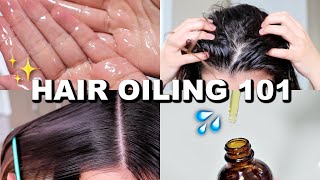 HAIR OILING ROUTINE FOR LONG HAIR  How I Oil My Hair For Hair Growth [upl. by Yllek]