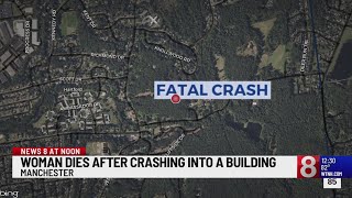 Woman dies after crashing into building in Manchester [upl. by Wallas623]