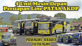 4 Unit SUDIRO TUNGGA JAYA MB 1623 Mesin depan Persiapan PATAS NGAWI  SURABAYA [upl. by Tuesday]