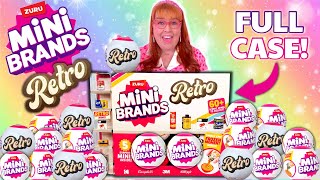 I UNBOXED A FULL CASE OF MINI BRANDS RETRO BLIND BAGS [upl. by Tnilk]