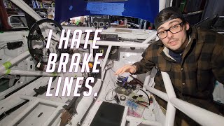 My least favorite part of cars Brake lines  Widebody WRX Wagon Racecar Part 17 [upl. by Niles]