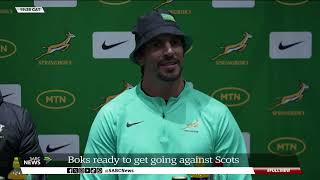 Rugby  Boks ready for clash against Scotland [upl. by Wakeen681]