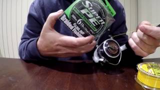 How To And Tips Spooling Your Spin Reel With Braid [upl. by Ldnek905]