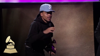 Chance the Rapper Wins Best Rap Performance  Acceptance Speech  59th GRAMMYs [upl. by Ilime]