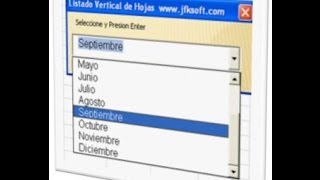 Cómo se crea un listado vertical de hojas de excel usando un formulario By JFKSOFT [upl. by Chancellor]
