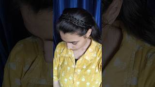 Quick Easy Headband Hairstyles tutorial shorts youtubeshorts hairstyle goviral [upl. by Zurek]