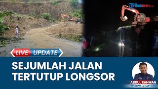 Tebing Longsor akibat Hujan Deras Jalan di Mamuju Tengah Tertutup Material Tanah dan Banjir [upl. by Winter192]