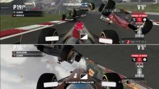 F1 2011 Coches de choque en Spa T 2013 [upl. by Nylrehc]