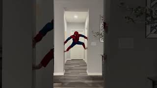 SpiderMan climbing walls Real Spiderman shorts viral spiderman trending [upl. by Nalat]