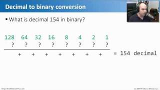 Binary Math  CompTIA Network N10004 14 [upl. by Anthea]