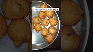 Delicious Punugulu and Chutney A South Indian Snack food viral shorts youtubeshorts [upl. by Izy]