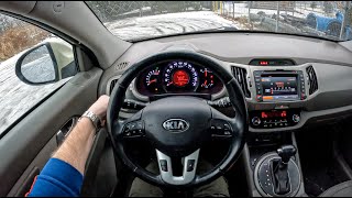 2013 Kia Sportage III AWD 20 DOHC 163HP  POV Test Drive 1058 Joe Black [upl. by Atteuqnas586]