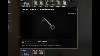 SAWMILL OFFICE STORAGE ROOM KEY  SM OStrg  GrayZone Warfare Brasil [upl. by Friday]