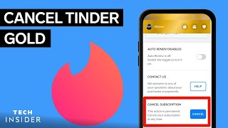 How To Cancel Tinder Gold  Tech Insider [upl. by Hopkins]