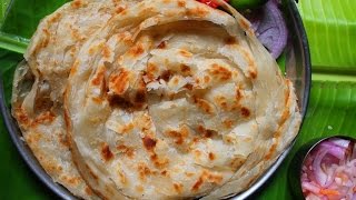 Malabar Parotta Recipe  Perfect Flaky Layers Made Easily [upl. by Rodavlas]