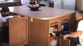 Designer Cabinet Refinishing Doing a Job [upl. by Adne]