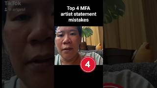 Every MFA Artist Statement Has These 4 Mistakes [upl. by Nylesoj]