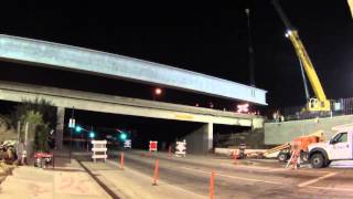 Longest precast pretension girders on the I5 in Norwalk [upl. by Sama397]