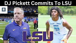 DJ Pickett Commits To LSU  LSU Football Recruiting New [upl. by Hsaniva539]