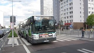 Paris Succession de bus standards et articulés à Rouget de Lisle [upl. by Eedeed152]