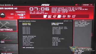 MSI Z87I Gaming AC Motherboard UEFI Bios Tutorial [upl. by Gintz387]