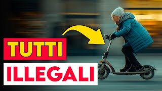 Nuovo codice della strada fuori legge tutti i monopattini [upl. by Adalheid]