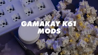 Modding the GamaKay K61  Lubed Gateron Yellows [upl. by Euf]