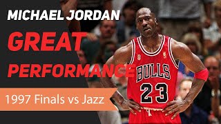 Michael Jordan 1997 NBA Finals Great Performance [upl. by Nicolle908]