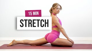 15 MIN FULL BODY STRETCH  For Rest Day Improve Mobility amp Flexibility Follow Along Style [upl. by Mufinella]