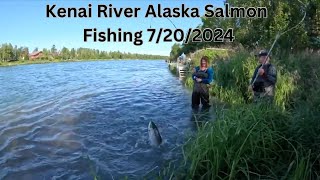 Teaching salmon fishing on Kenai river Alaska 7202024 [upl. by Armillia233]