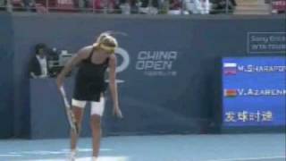 Maria Sharapova vs Victoria Azarenka end China Open [upl. by Ruel110]