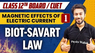 Magnetic Effects of Electric Current 01  BiotSavart Law  Class 12thCUET [upl. by Bonny]