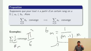 Séries numériques Critère de majoration convergence absolue [upl. by Esmeralda]