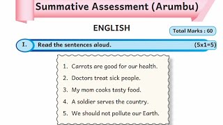 5th standard English summative assessment work book answers [upl. by Rego]