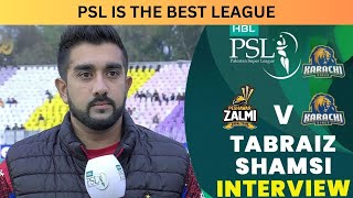 PSL IS THE BEST LEAUGE  TABRAIZ SHAMSI PC  PSL9  KACAHI KINGS [upl. by Eltsirhc642]