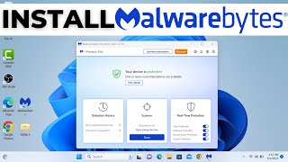 How to Download and Install Malwarebytes 2024 [upl. by Ardnuat]