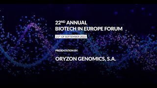 Oryzon Genomics SA  SachsBEF [upl. by Raney14]