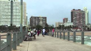 The Wedge beach of Durban South Africa [upl. by Cleo]